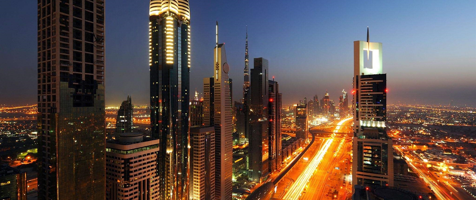 Sheikh Zayed Road by Night